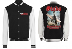 College Jacke - schwarz/weiß - Stuka