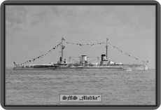 Blechschild - SMS Moltke - 114 (76)