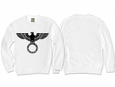 Pullover - Reichsadler - weiß/schwarz