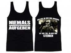 Muskelshirt/Tank Top - Niemals Aufgeben - Motiv 1