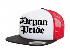 Cap Aryan Pride - 3-Tone - schwarz/weiß/rot - Trucker Cap