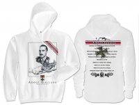 Frauen - Kapuzenpullover - Helden für Deutschland - Adolf Galland - weiß