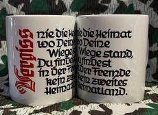 Tasse - Vergiss nie die Heimat