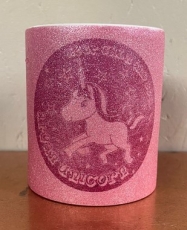 Glitzer Tasse - pink - Aryan Unicorn - Motiv 2