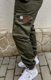 Frauen Hose - Army Pants - bestickt - OLIV