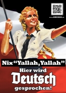 Nix Yallah,Yallah - Hier wird Deutsch gesprochen - Aufkleber Paket 100 Stück