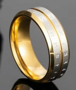 Ring - Nordischer Futhark - Gold/Silber Farben