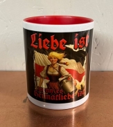 Tasse - rot - Liebe ist - wenn es Heimatliebe ist