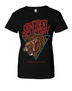 Frauen T-Shirt - Confident of Victory - Löwengleich - schwarz