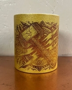 Glitzer Tasse - gold - Thors Hammer - Der Zerschmetterer